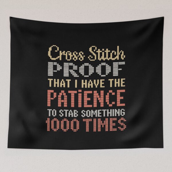 Item preview, Cross Stitch Proof That I Have the Patience designed and sold by tmerchtrends.