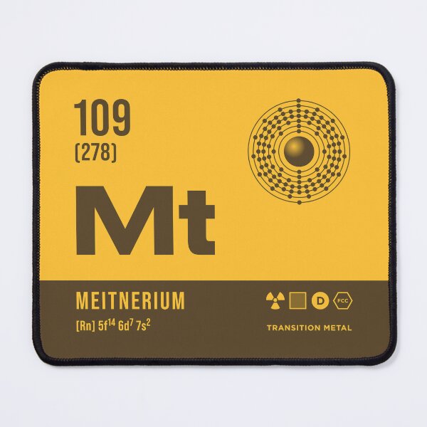 Item preview, 109 Meitnerium Periodic Table Element Dark designed and sold by VoodooCircus.