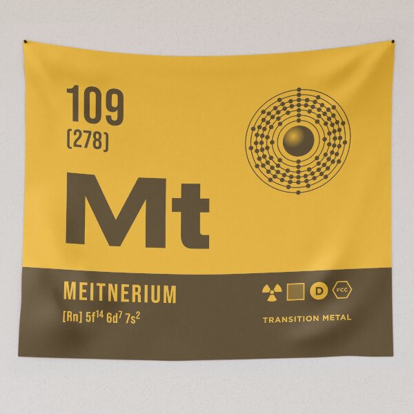 Item preview, 109 Meitnerium Periodic Table Element Dark designed and sold by VoodooCircus.