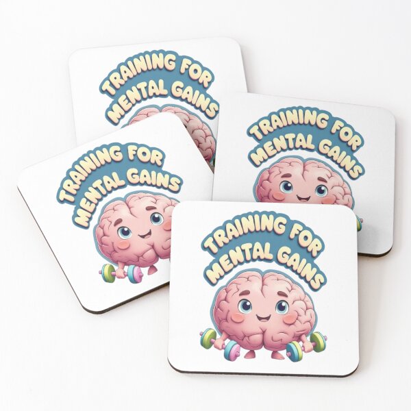 Item preview, Training for Mental Gains – Cute Brain Workout Design designed and sold by DevasLane.