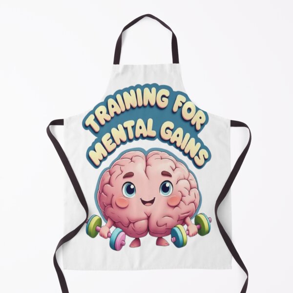 Item preview, Training for Mental Gains – Cute Brain Workout Design designed and sold by DevasLane.