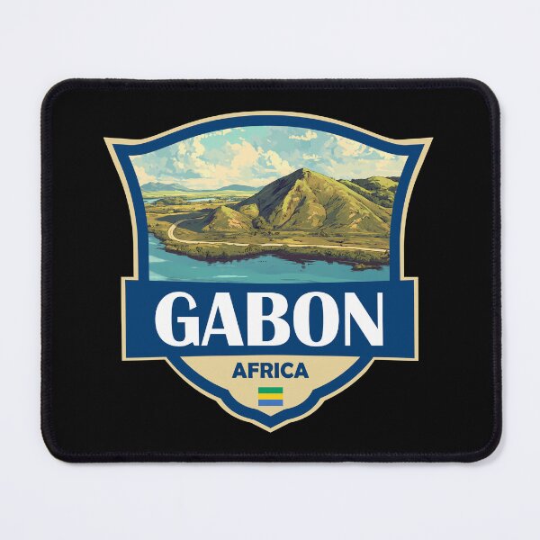 Item preview, Gabon Illustration Retro Badge designed and sold by KrisSidDesigns.
