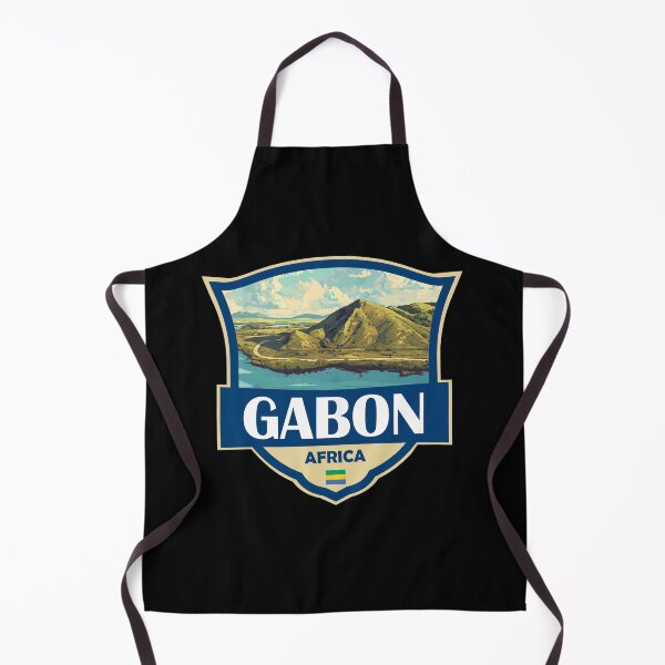 Item preview, Gabon Illustration Retro Badge designed and sold by KrisSidDesigns.