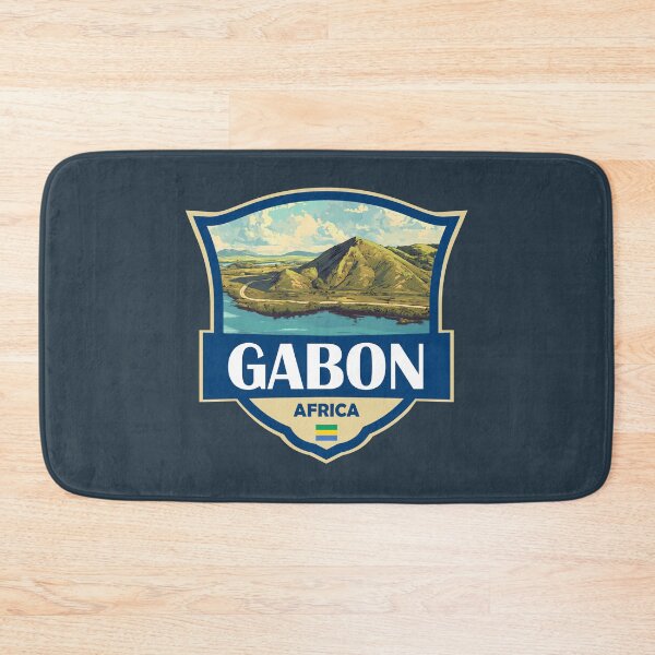 Item preview, Gabon Illustration Retro Badge designed and sold by KrisSidDesigns.