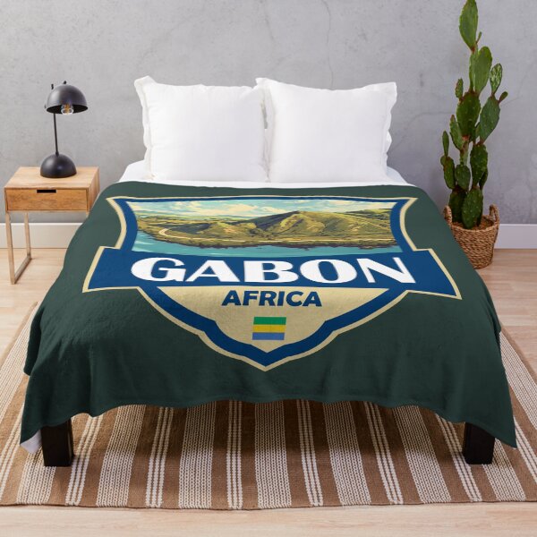 Item preview, Gabon Illustration Retro Badge designed and sold by KrisSidDesigns.