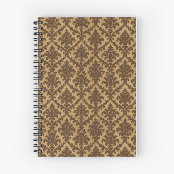 Item preview, Antique Brown Damask Seamless Pattern designed and sold by patterncrow.