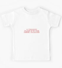 Rebel Aligned Women (red, outline) Kids Tee