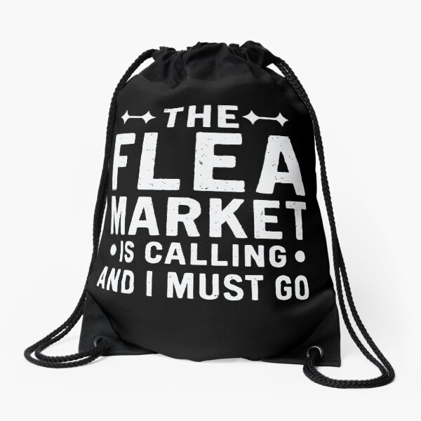 Vista previa del artículo con la obra «El mercadillo me llama y tengo que ir | Amante de la chatarra y las compras de segunda mano», diseñado y vendido por tmerchtrends.