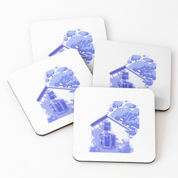 Item preview, Cute shaded old cottage, costal style illustration  designed and sold by rizdrawings.