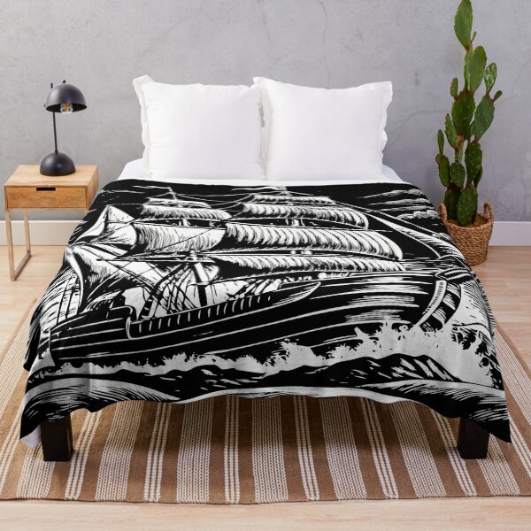 Item preview, Tall Ship Navigating Stormy Night Seas designed and sold by ART ATTACK ZONE.