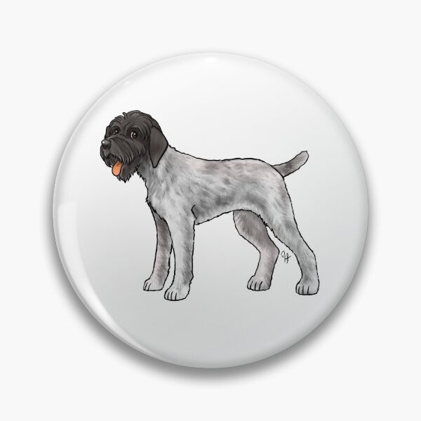 Item preview, Dog - Wirehaired  Pointing Griffon - Gray and Black designed and sold by Jennifer Stolzer.