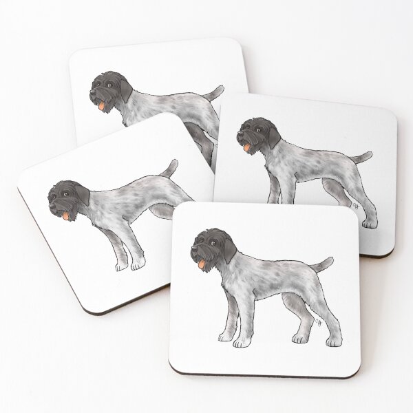 Item preview, Dog - Wirehaired  Pointing Griffon - Gray and Black designed and sold by Jennifer Stolzer.