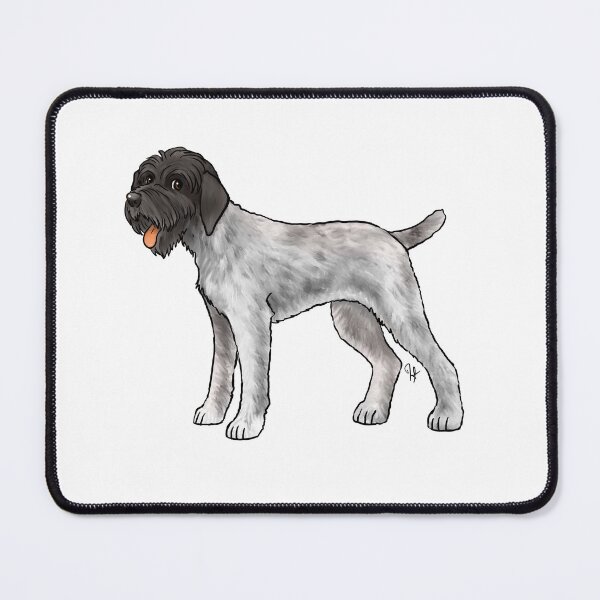 Item preview, Dog - Wirehaired Pointing Griffon - Gray and Black designed and sold by Jennifer Stolzer.