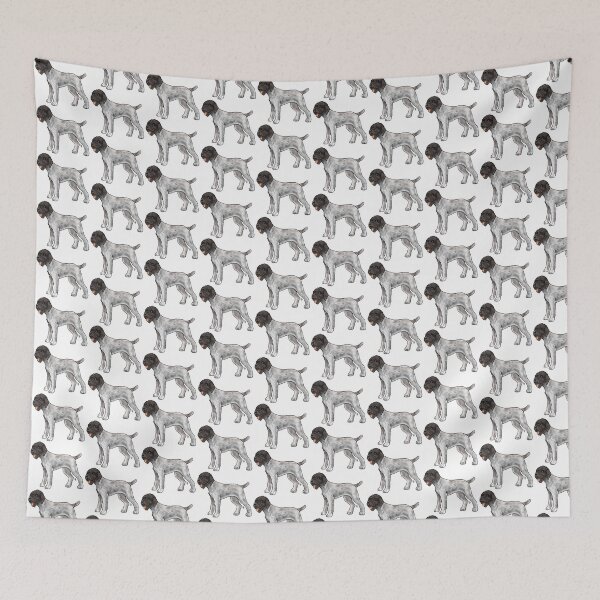 Item preview, Dog - Wirehaired  Pointing Griffon - Gray and Black designed and sold by Jennifer Stolzer.