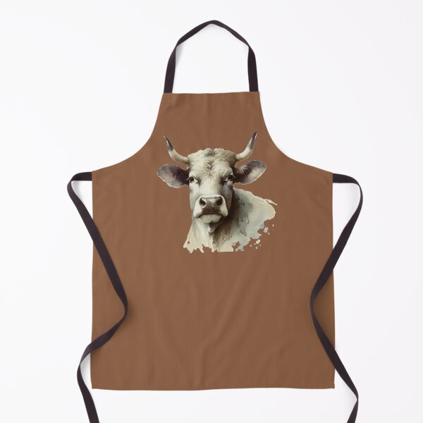 Item preview, Gentle Gaze: Watercolor Cow Portrait designed and sold by mustardseed-410.