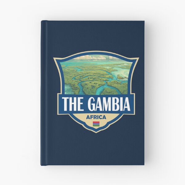 Item preview, The Gambia Illustration Retro Badge designed and sold by KrisSidDesigns.