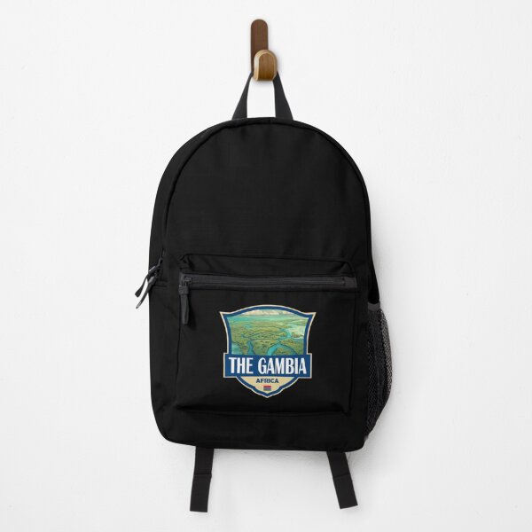 Item preview, The Gambia Illustration Retro Badge designed and sold by KrisSidDesigns.