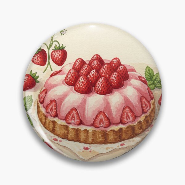 Item preview, Strawberry Garden Tart – A Slice of Sweet Spring designed and sold by Pasteltone.