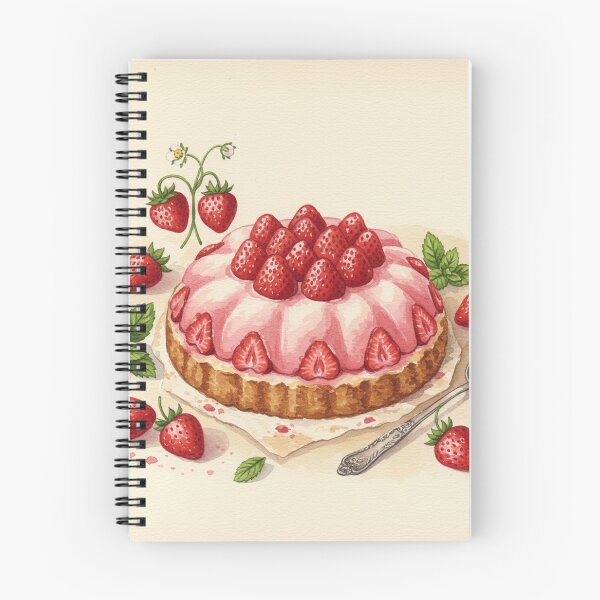 Item preview, Strawberry Garden Tart – A Slice of Sweet Spring designed and sold by Pasteltone.