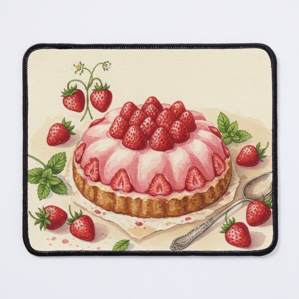Item preview, Strawberry Garden Tart – A Slice of Sweet Spring designed and sold by Pasteltone.