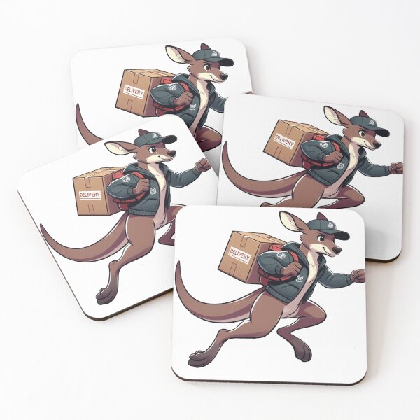 Item preview, Hop & Drop – Kangaroo Courier designed and sold by Confuzz1ed.