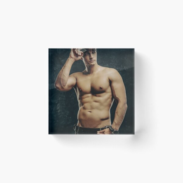 Item preview, Shirtless Modern Military Physique Photo designed and sold by Atlas Kai.