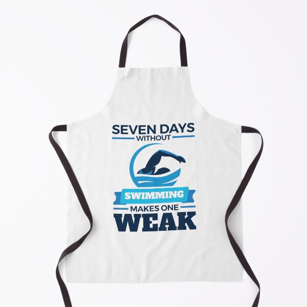 Item preview, Seven Days Without Swimming Makes One Weak Funny Swimmer designed and sold by jaygo.