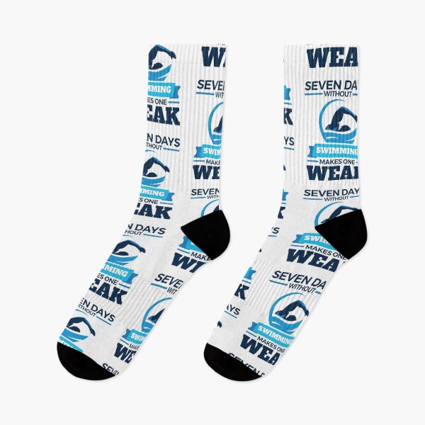 Item preview, Seven Days Without Swimming Makes One Weak Funny Swimmer designed and sold by jaygo.