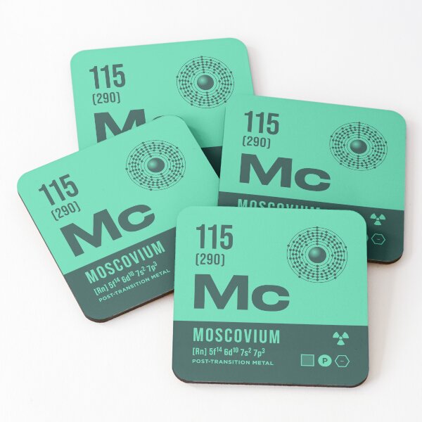 Item preview, 115 Moscovium Periodic Table Element Dark designed and sold by VoodooCircus.