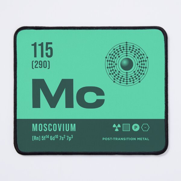 Item preview, 115 Moscovium Periodic Table Element Dark designed and sold by VoodooCircus.