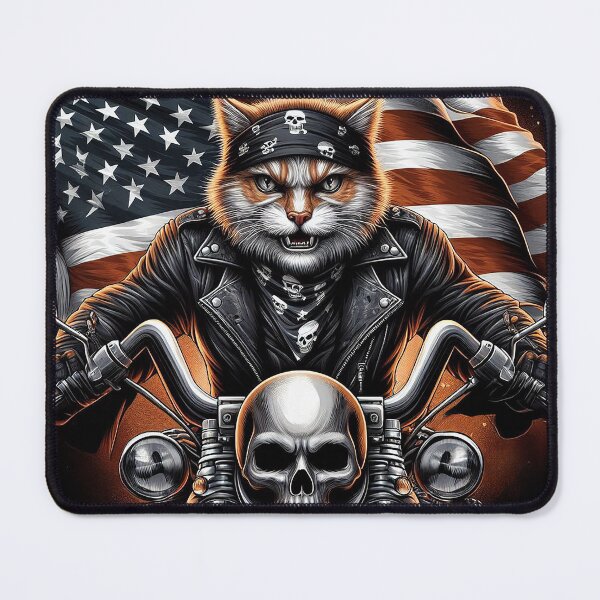 Item preview, Biker Cat - Born to Ride Free designed and sold by nikkolaus.