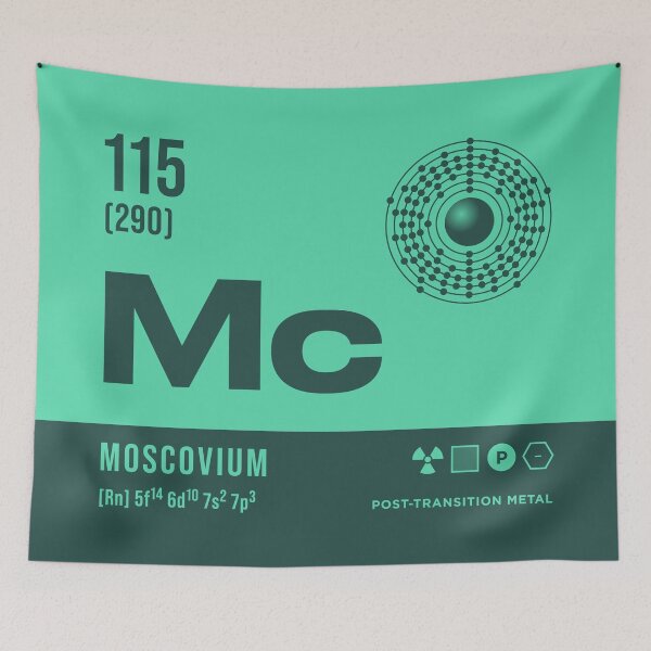 Item preview, 115 Moscovium Periodic Table Element Dark designed and sold by VoodooCircus.