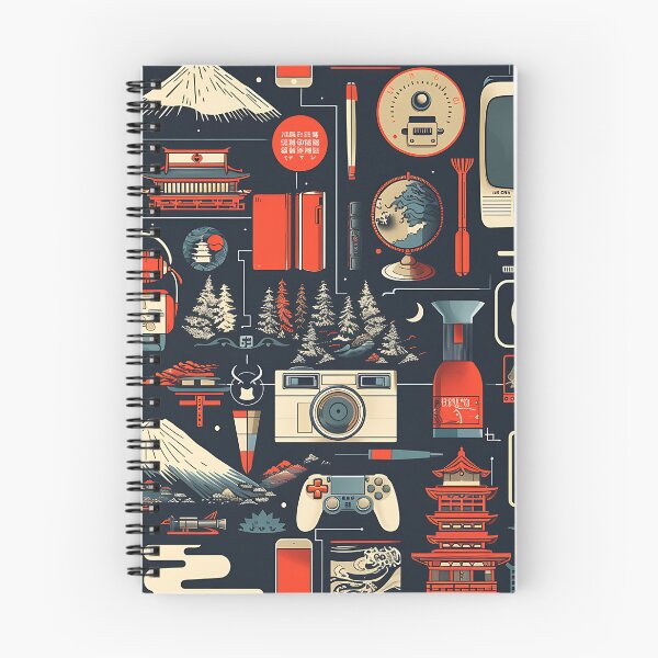 Item preview, Japanese Tech and Travel Cultural Pattern designed and sold by KaitoJapanDesign.