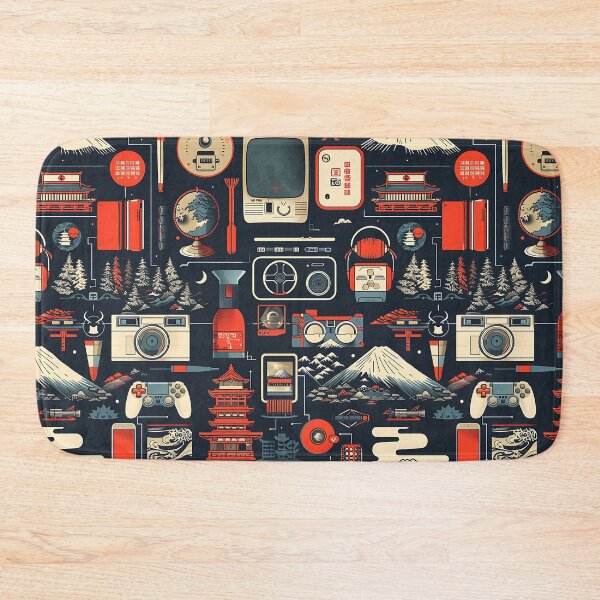 Item preview, Japanese Tech and Travel Cultural Pattern designed and sold by KaitoJapanDesign.
