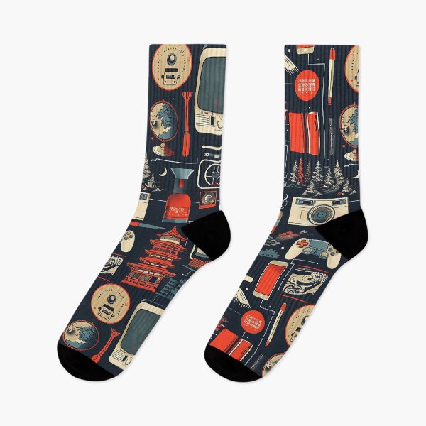 Item preview, Japanese Tech and Travel Cultural Pattern designed and sold by KaitoJapanDesign.