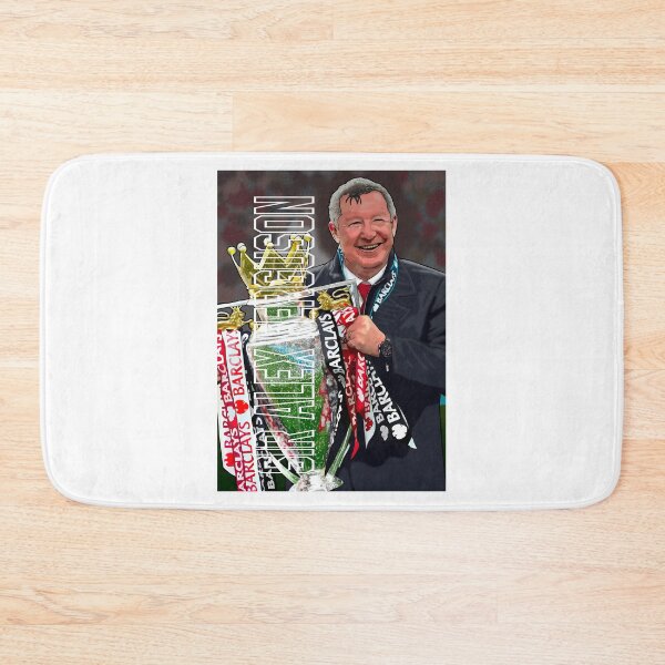 Item preview, Sir Alex Ferguson Lifting the League Trophy – The Greatest Ever Manchester United Manager Artwork by GrizzlyGFX designed and sold by GrizzlyCollective.
