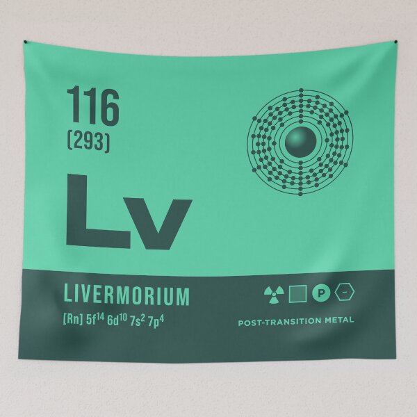 Item preview, 116 Livermorium Periodic Table Element Dark designed and sold by VoodooCircus.
