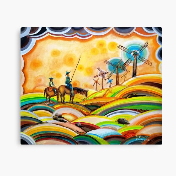 Don Quixote de La Mancha and Sancho Panza Canvas Print