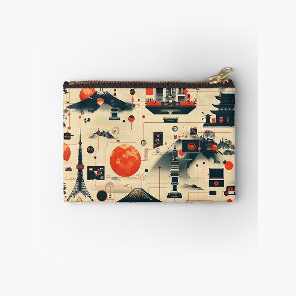 Aperçu de l'œuvre Modèle futuriste de ville japonaise et de réseau technologique créée et vendue par KaitoJapanDesign.