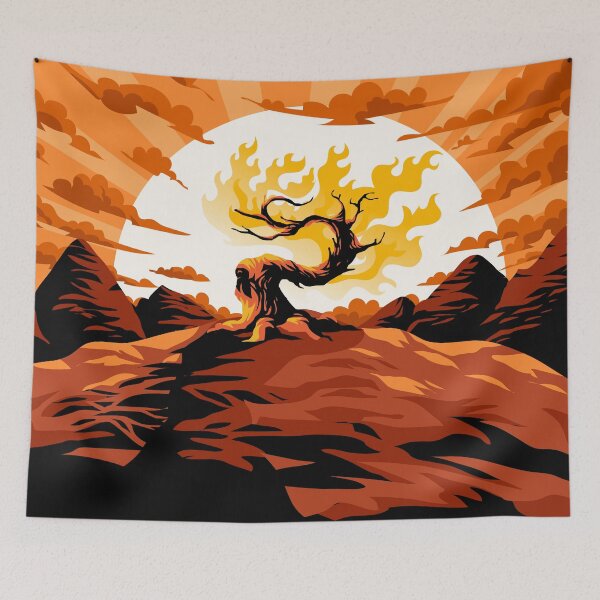 Item preview, burning bush designed and sold by matintheworld ( delcarmat ).
