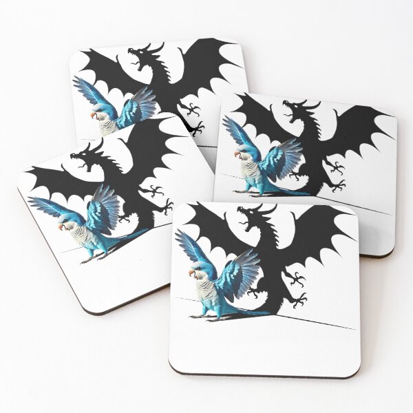 Item preview, Funny Screaming Blue Quaker Parrot Dragon Lover Meme designed and sold by Kimberley King Art  King Art.