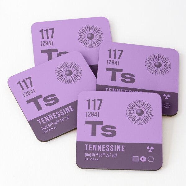 Item preview, 117 Tennessine Periodic Table Element Dark designed and sold by VoodooCircus.