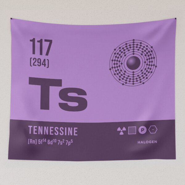 Item preview, 117 Tennessine Periodic Table Element Dark designed and sold by VoodooCircus.