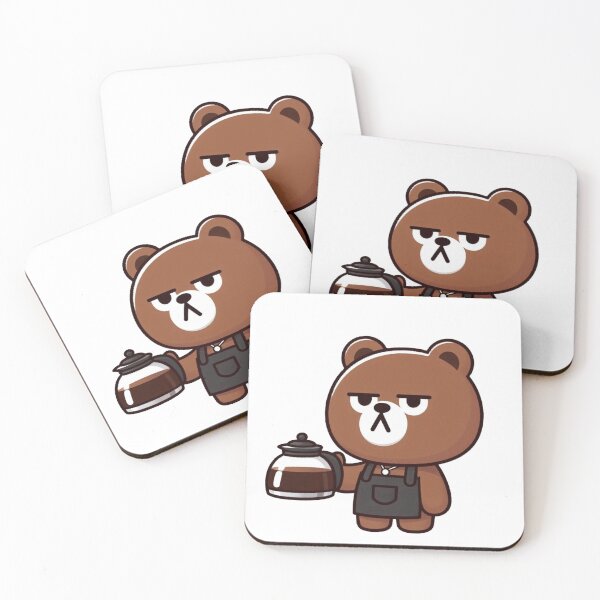Item preview, Brewed & Beary Tired – Coffee Time Bear designed and sold by Confuzz1ed.