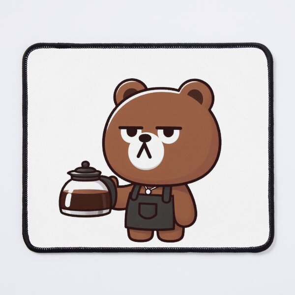 Item preview, Brewed & Beary Tired – Coffee Time Bear designed and sold by Confuzz1ed.