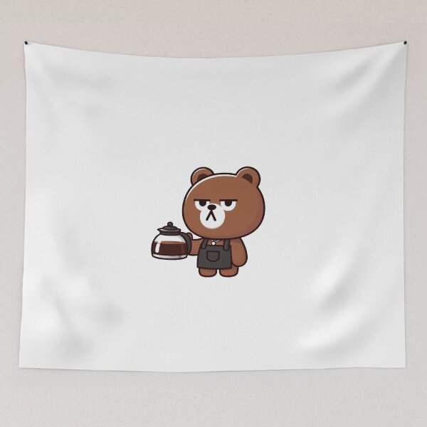 Item preview, Brewed & Beary Tired – Coffee Time Bear designed and sold by Confuzz1ed.
