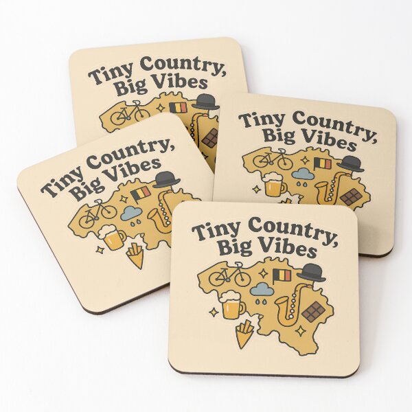 Item preview, Belgium Tiny Country Big Vibes designed and sold by k3rstman1.