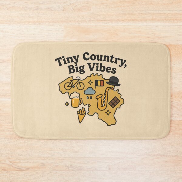 Item preview, Belgium Tiny Country Big Vibes designed and sold by k3rstman1.