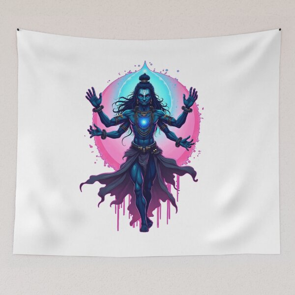 Item preview, SHIVA - MAHADEVA - CYBERPUNK ART designed and sold by PSYNOVA.
