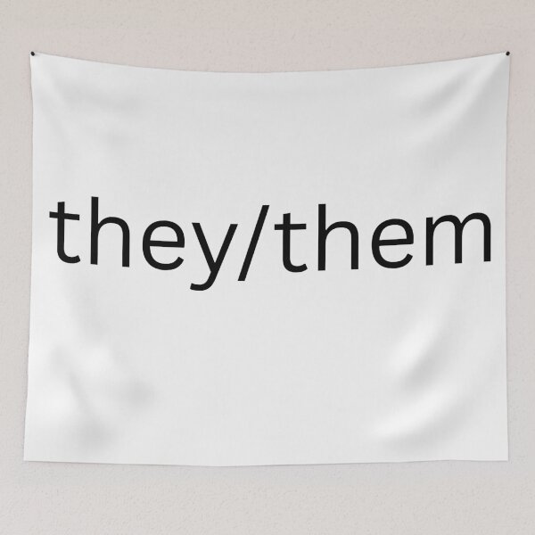 Item preview, they/them non-binary art designed and sold by byemihai.